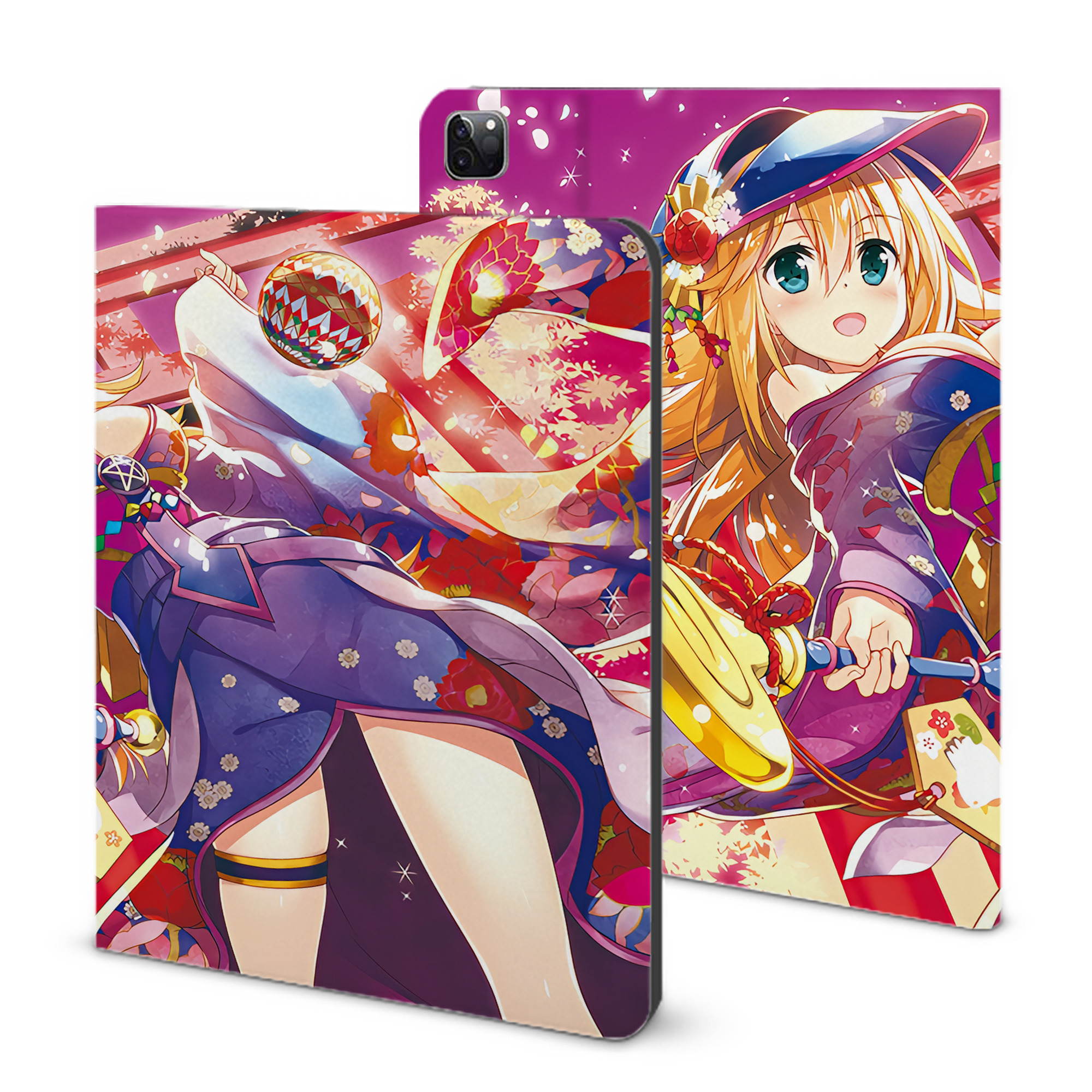 （画像用） 遊☆戯☆王 Yu-Gi-Oh! IPad ケース ブック型 PUレザー TPU 耐衝撃 軽量 薄型 ペン収納なし 全面保護 IPad 各モデル対応